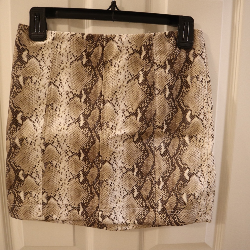 Snakeskin skirt